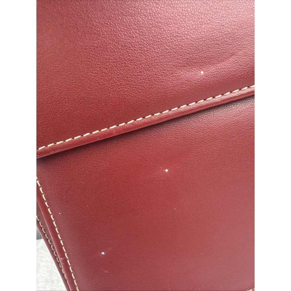 Vtg FRANKLIN COVEY Red  7 Ring Planner Binder  w/ Retractable Handles  8" x 11" - Picture 2 of 16